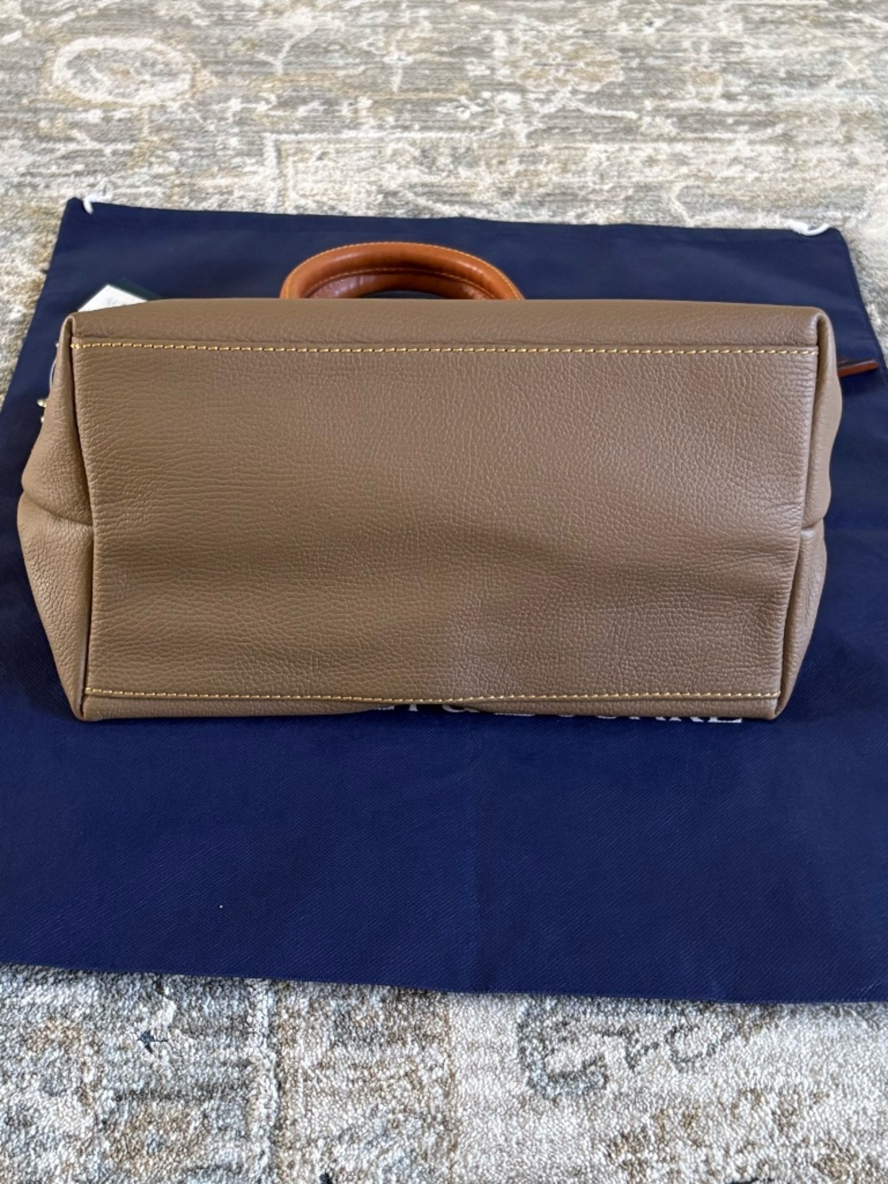 Dooney & Bourke Taupe Satchel Bag - Picture 6 of 7